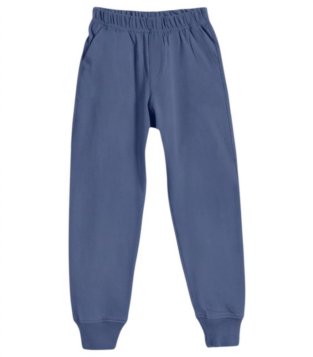 NEW CITY THREADS kids jersey cuff pants in blue